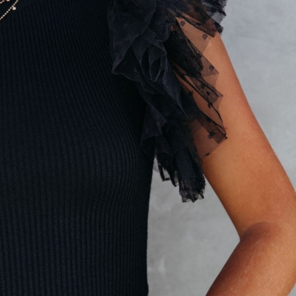 Ruffle Sleeve Top - Picture 7 of 11